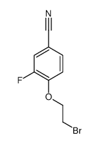 4-(2-溴-乙氧基)-3-氟苯甲腈结构式