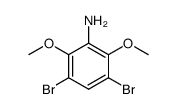 3,5-dibromo-2,6-dimethoxy-aniline结构式