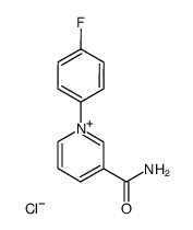 3-carbamoyl-1-(4-fluorophenyl)pyridin-1-ium chloride结构式