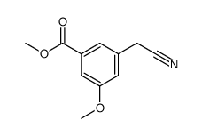 3-cyanomethyl-5-methoxy-benzoic acid methyl ester结构式