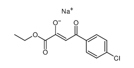 4-(4-chlorophenyl)-2,4-dioxobutyric acid ethyl ester sodium salt Structure