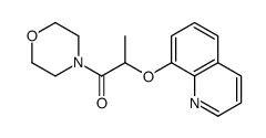 1-morpholin-4-yl-2-quinolin-8-yloxypropan-1-one结构式