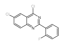 4,6-二氯-2-(2-氟苯基)-喹唑啉结构式
