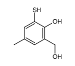 2-(hydroxymethyl)-4-methyl-6-sulfanylphenol结构式