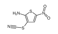 (2-amino-5-nitrothiophen-3-yl) thiocyanate结构式
