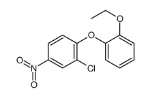 2-chloro-1-(2-ethoxyphenoxy)-4-nitrobenzene结构式