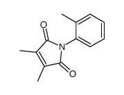 3,4-dimethyl-1-(2-methylphenyl)pyrrole-2,5-dione结构式