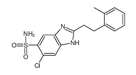 6-chloro-2-[2-(2-methylphenyl)ethyl]-3H-benzimidazole-5-sulfonamide结构式