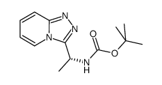 1-([1,2,4]噻唑o[4,3-a]吡啶-3-基)乙基氨基甲酸-(R)-叔丁酯结构式