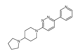 3-pyridin-3-yl-6-(4-pyrrolidin-1-ylpiperidin-1-yl)pyridazine Structure