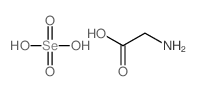 2-aminoacetic acid; selenic acid Structure