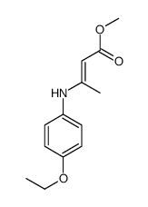 methyl 3-(4-ethoxyanilino)but-2-enoate结构式