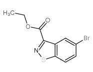 5-溴-1,2-苯并异噻唑-3-羧酸乙酯结构式