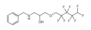 2-Propanol, 1-[(2,2,3,3,4,4,5,5-octafluoropentyl)oxy]-3-[(phenylmethyl)amino]结构式