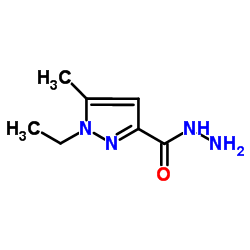 1-Ethyl-5-methyl-1H-pyrazole-3-carbohydrazide结构式