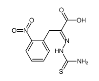 2-(2-carbamothioylhydrazono)-3-(2-nitrophenyl)propanoic acid Structure