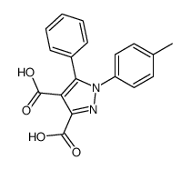 1-(4-methylphenyl)-5-phenylpyrazole-3,4-dicarboxylic acid结构式