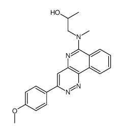 1-[[3-(4-methoxyphenyl)pyridazino[4,3-c]isoquinolin-6-yl]-methylamino]propan-2-ol结构式
