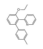 2-(3-ethoxy-4'-methyl-biphenyl-2-yl)-pyridine Structure
