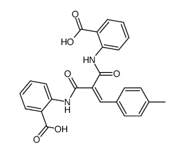 2,2'-[[1,3-dioxo-2-(4-methyl)phenylmethylene-1,3-propanediyl]diimino]bisbenzoic acid Structure