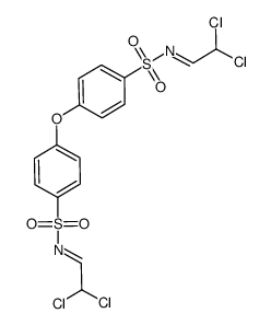 4,4'-oxybis[N-(2,2-dichloroethylidene)benzenesulfonamide] Structure
