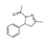 1-(5-methyl-3-phenyl-3,4-dihydropyrazol-2-yl)ethanone Structure