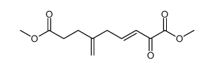 6-Methylen-2-oxo-nonen-(3)-disaeure-(1,9)-dimethylester结构式