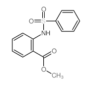 Benzoic acid,2-[(phenylsulfonyl)amino]-, methyl ester结构式