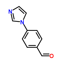 4-(咪唑-1-基)苯甲醛结构式