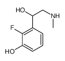 2-fluoro-3-[1-hydroxy-2-(methylamino)ethyl]phenol结构式