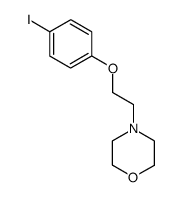 4-(2-(p-iodophenoxy)ethyl)morpholine Structure