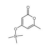 6-Methyl-4-(trimethylsiloxy)-2H-pyran-2-on结构式