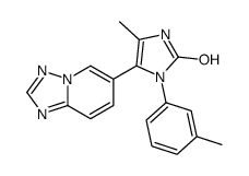 5-([1,2,4]噻唑并[1,5-a]吡啶-6-基)-4-甲基-1-(间甲苯)-1H-咪唑-2(3h)-酮结构式