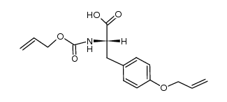 Nα-(allyloxycarbonyl)tyrosine O-allyl ether结构式