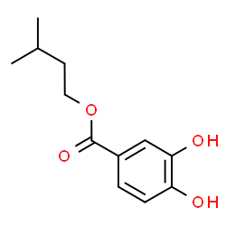Benzoic acid, 3,4-dihydroxy-, 3-Methylbutyl ester结构式