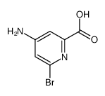 4-氨基-6-溴-2-吡啶羧酸结构式