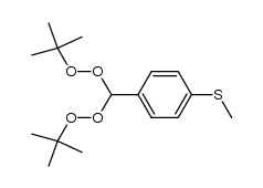 (4-(bis(tert-butylperoxy)methyl)phenyl)(methyl)sulfane结构式