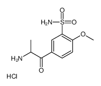 2-AMINO-1-(4'-METHOXY-3'-SULFONAMIDOPHENYL)-2-PROPANONE, HYDROCHLORIDE结构式