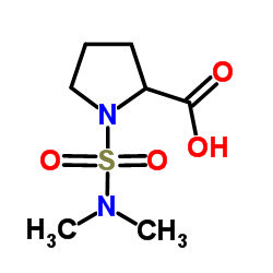 1-DIMETHYLSULFAMOYL-PYRROLIDINE-2-CARBOXYLIC ACID结构式