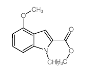 4-甲氧基-1-甲基-1H-吲哚-2-羧酸甲酯结构式
