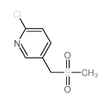 2-氯-5-[(甲基磺酰基)甲基]吡啶结构式