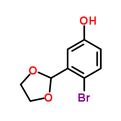 4-溴-3-(1,3-二氧杂环戊烷-2-基)苯酚图片