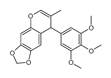 7-methyl-8-(3,4,5-trimethoxyphenyl)-8H-[1,3]dioxolo[4,5-g]chromene Structure