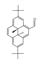 2,7-di-tert-butyl-4-formyl-trans-10b,10c-dimethyl-10b,10c-dihydropyrene Structure