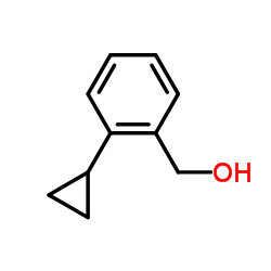 (2-环丙基苯基)甲醇结构式