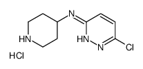 6-氯-N-4-哌啶基-3-哒嗪胺盐酸盐结构式