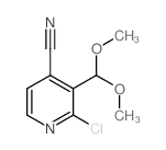 2-氯-3-(二甲氧基甲基)异烟碱腈结构式