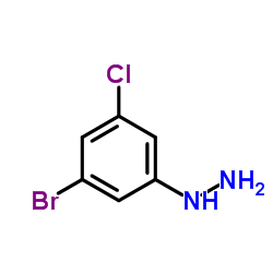 (3-Bromo-5-chlorophenyl)hydrazine Structure