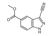methyl 3-cyano-1H-indazole-5-carboxylate Structure