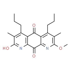 8-Methoxy-3,7-dimethyl-4,6-dipropylpyrido[3,2-g]quinoline-2,5,10(1H)-trione结构式